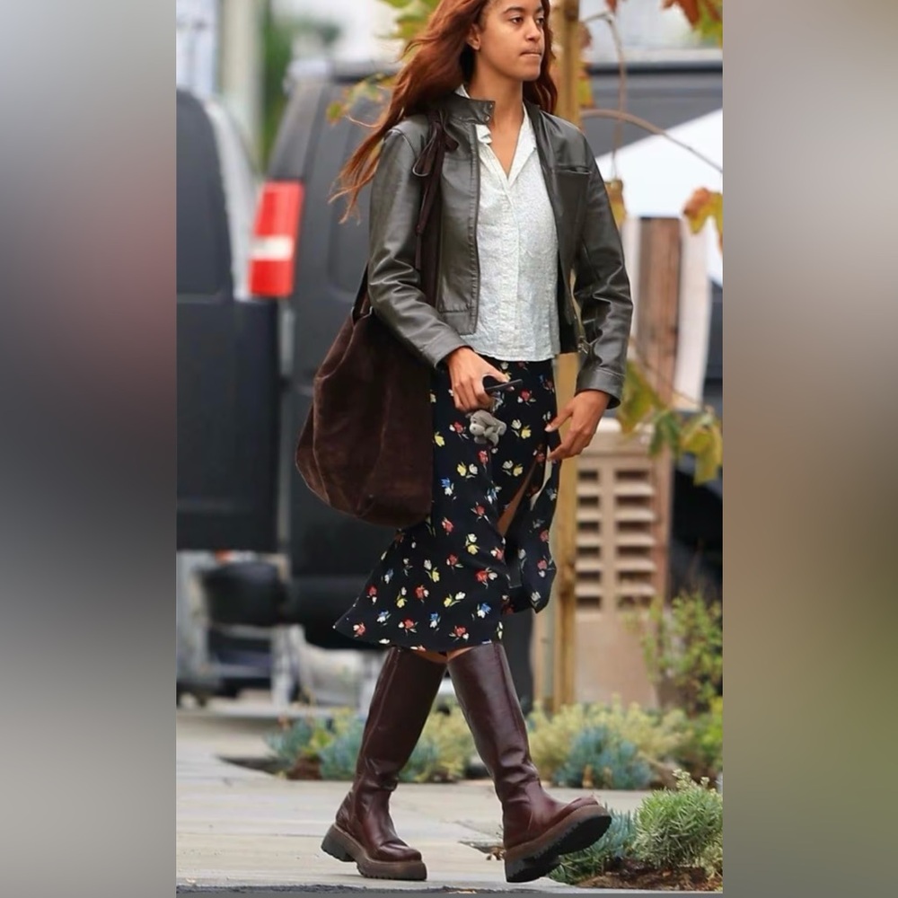 Free People chocolate brown platform Boots